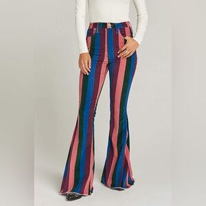 Stripe flare leg pants✨